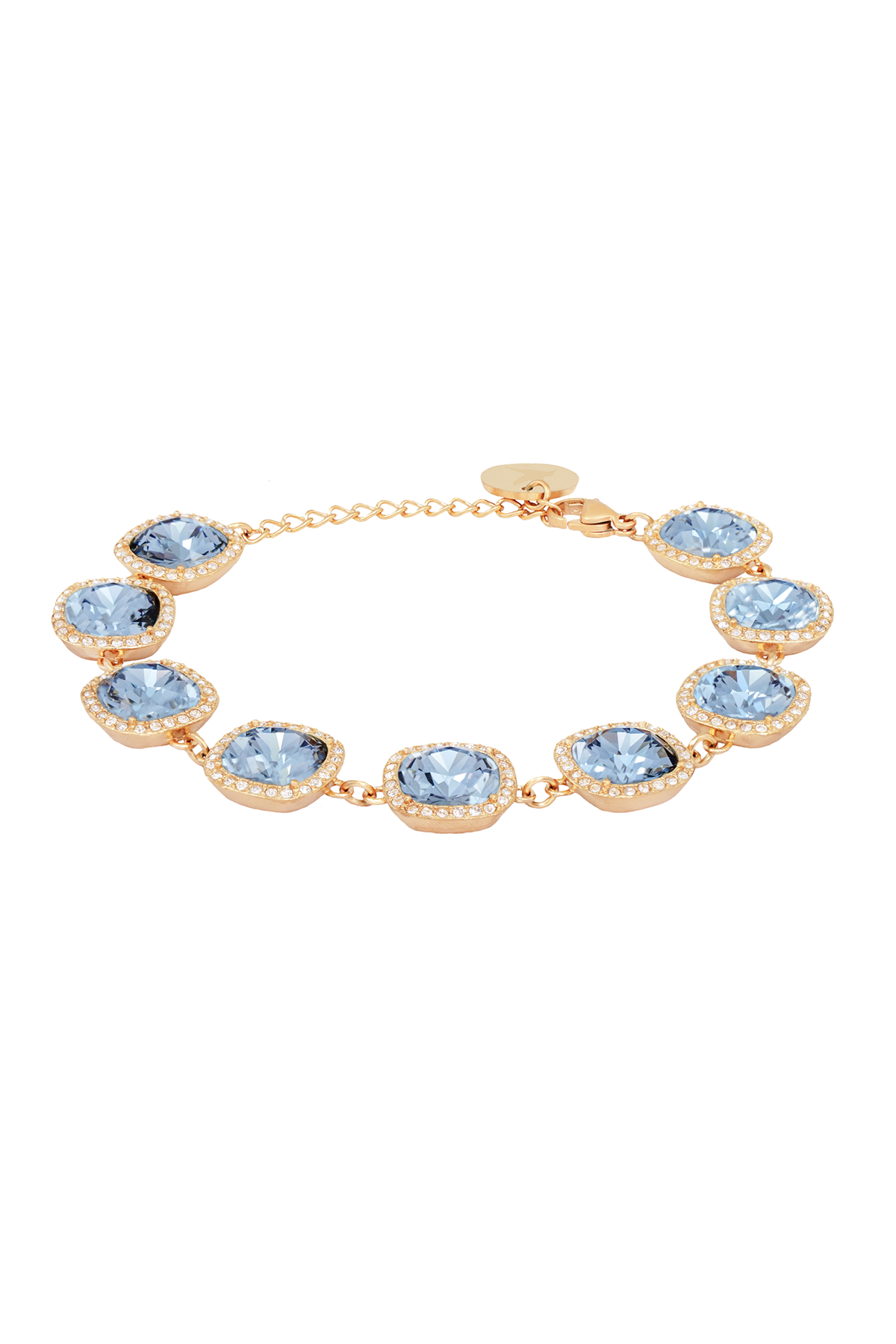 Tamara Crystal lux bracelet - Denim blue/Clear