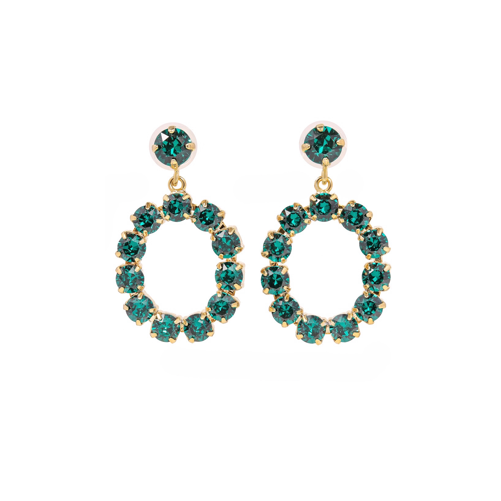Camilla Swarovski earrings - Emerald