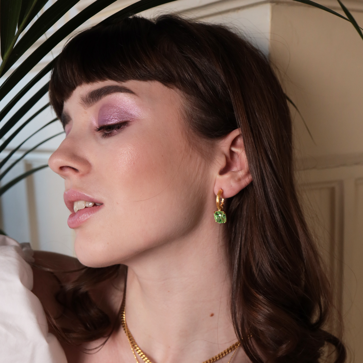 Carla Swarovski earrings - Peridot