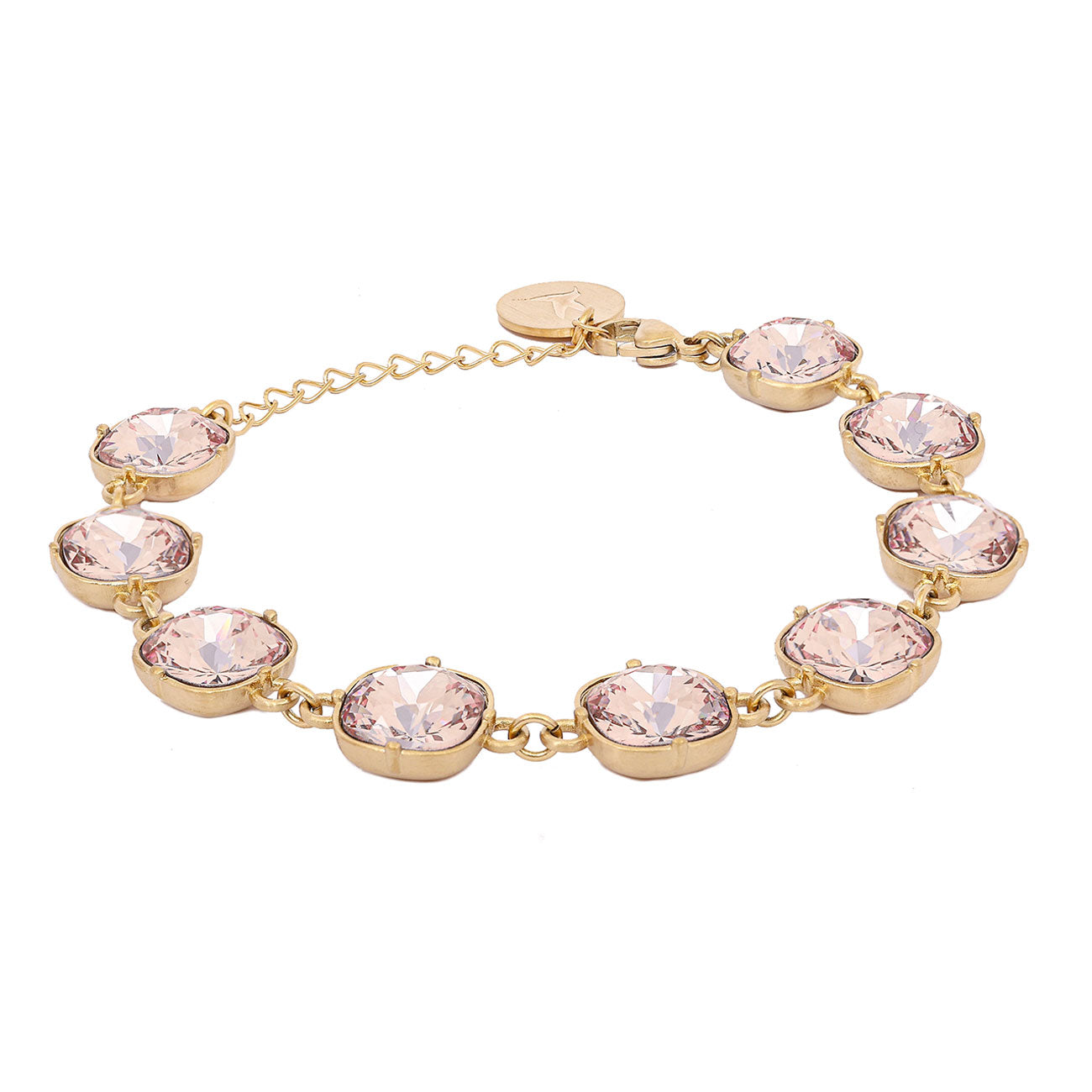 Carla Swarovski lux bracelet - Light peach