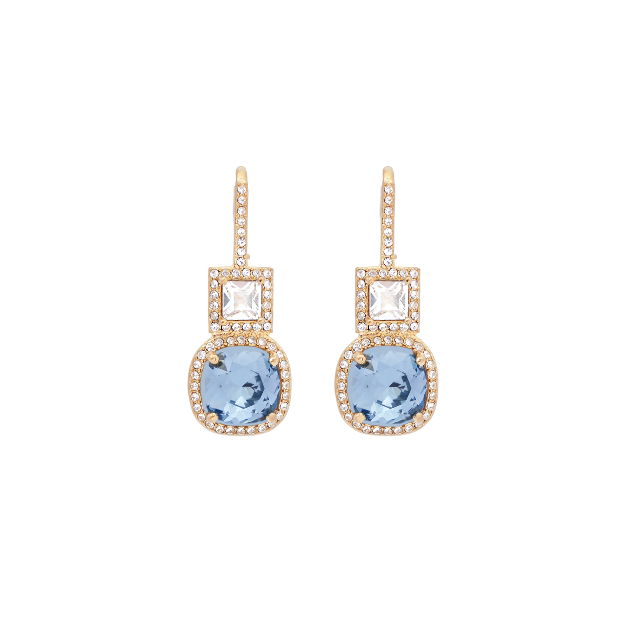 Tamara Crystal earrings, Denim blue/Clear