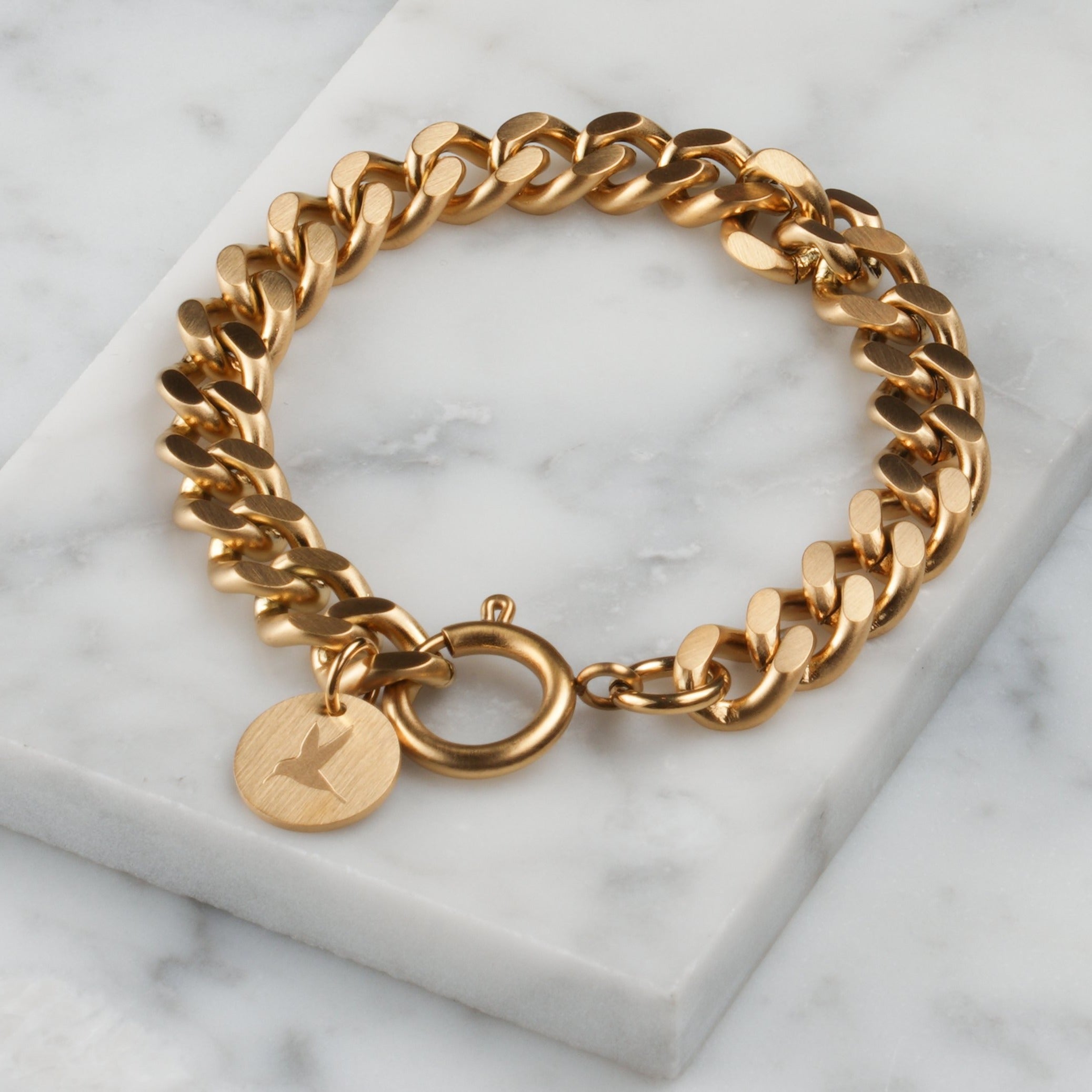 Chunky chain bracelet - Gold