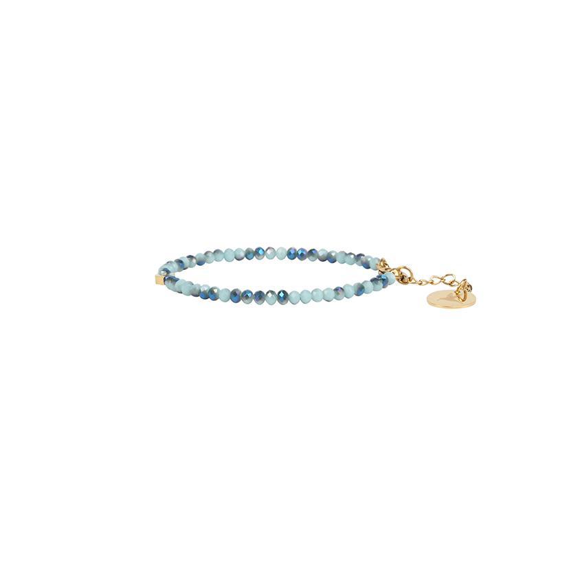 Fanny crystal bracelet - Melange Blue