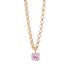 Carla Crystal chain halskjede - Pink favourite