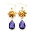 Divinia øredobber - Royal purple fra Farmhousedesign.no