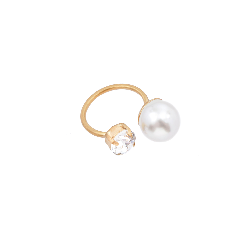 Ivy pearl ring - adjustable