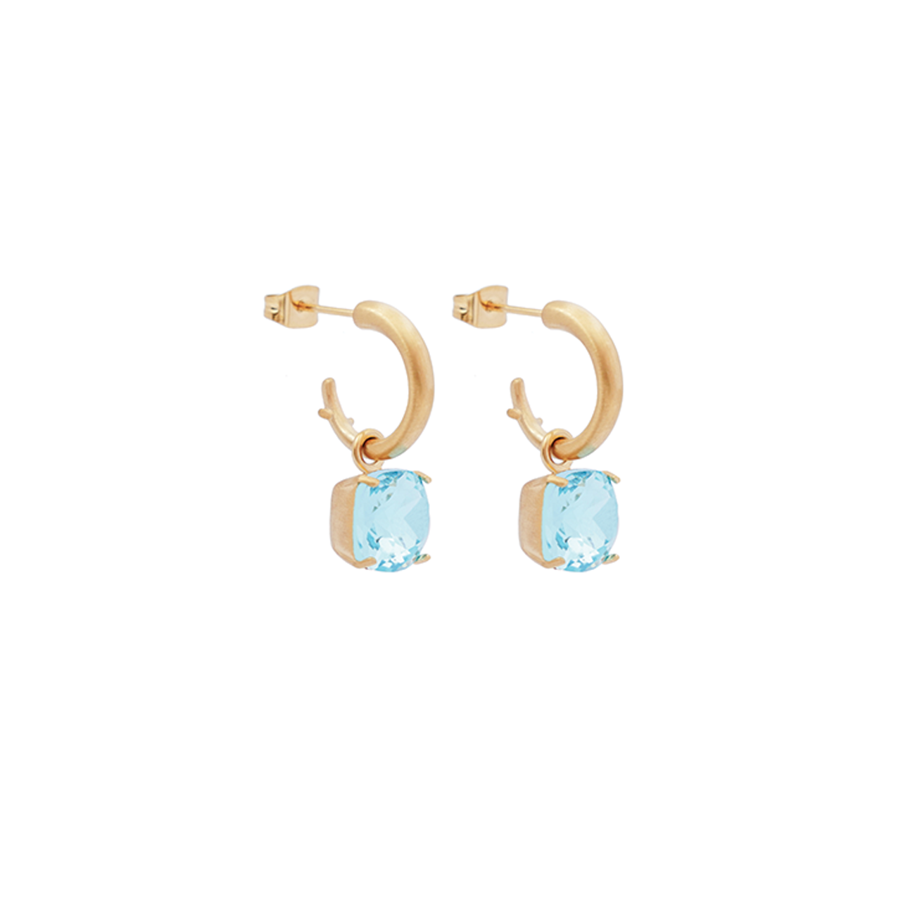 Carla Crystal earrings - Ocean blue