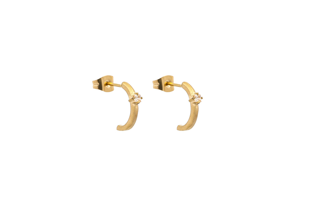 Anna stud ørepynt - Champagne