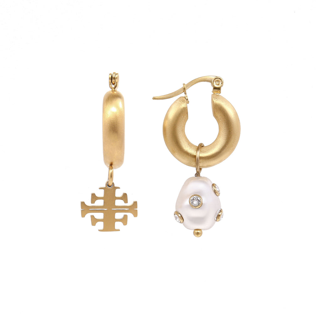 Lovisa assymetric pearl ørepynt