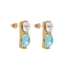 Hermine Swarovski earrings, Desert sage