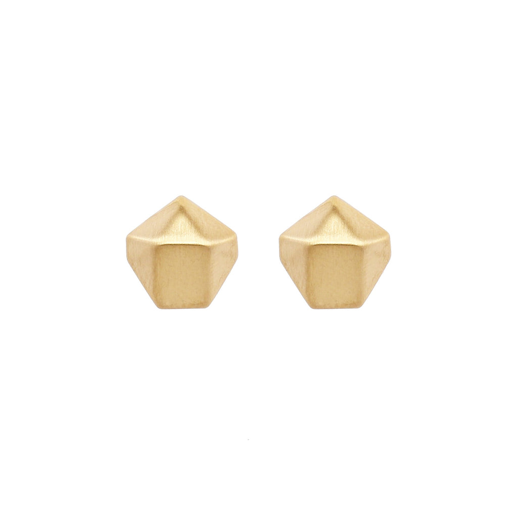 Graphical ørepynt - Matte gold