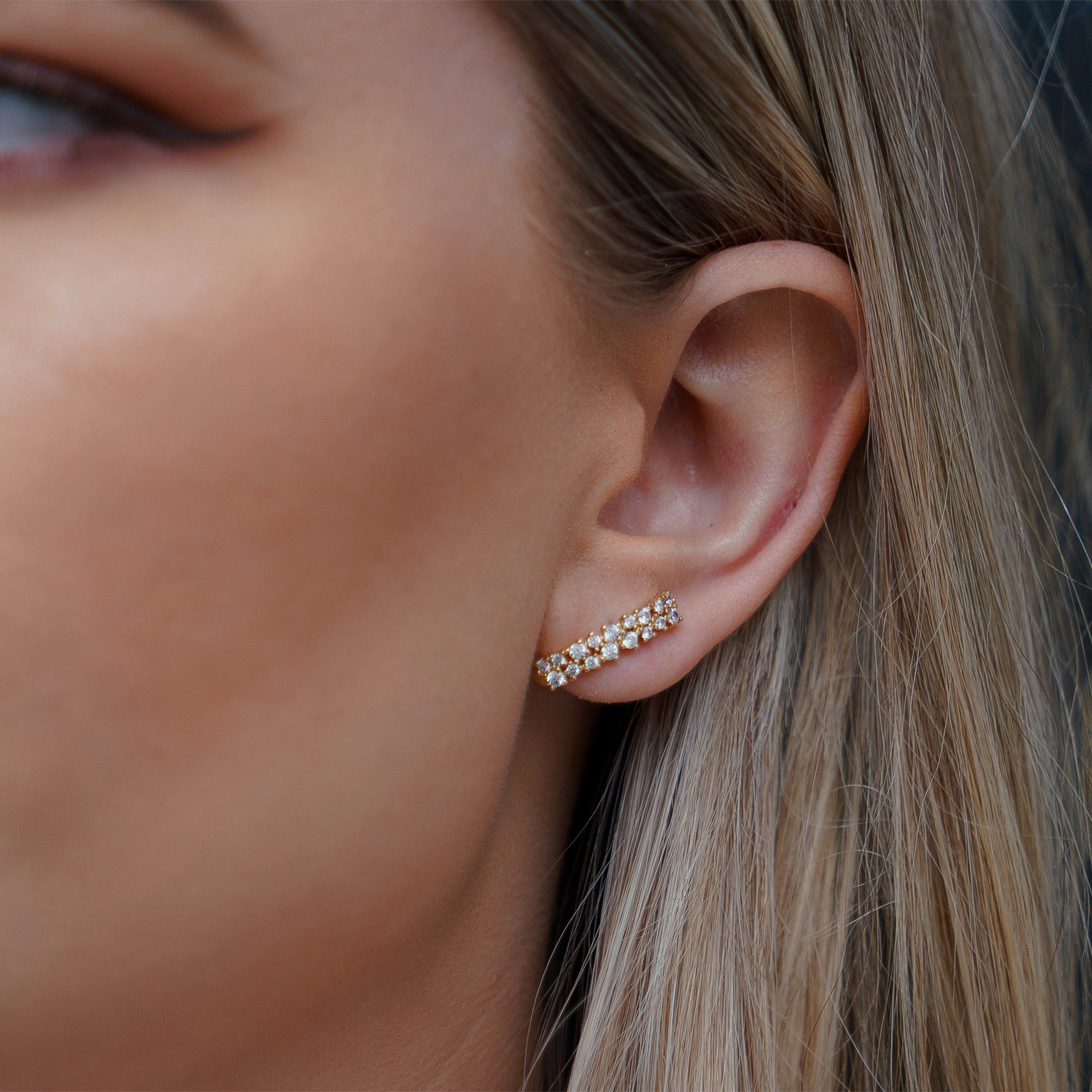 Chloe zirconia stud earrings