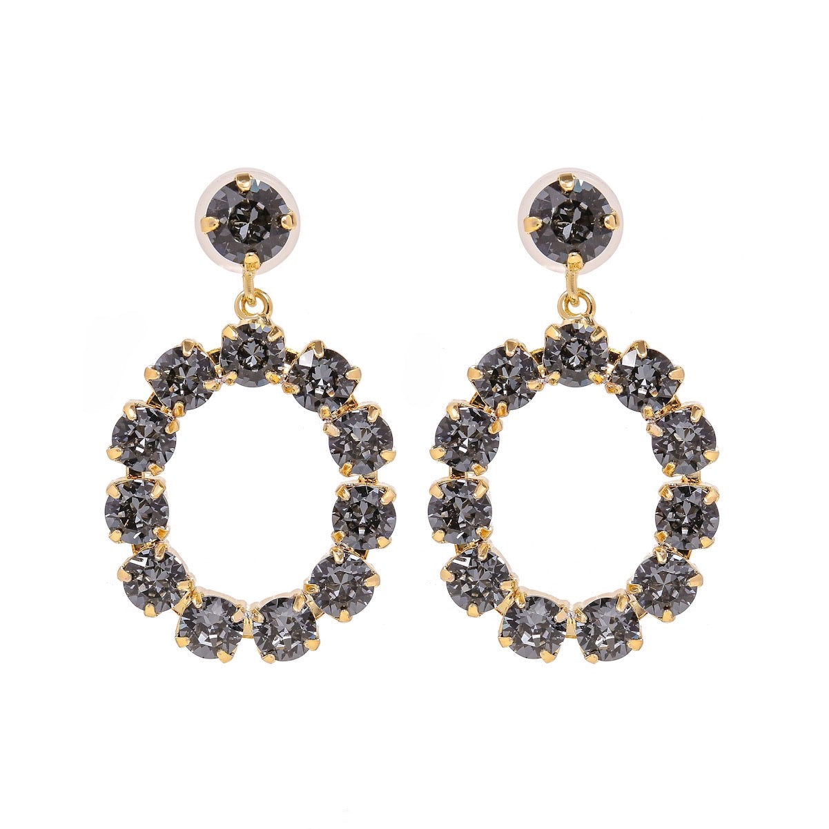 Camilla Swarovski earrings - Charcoal