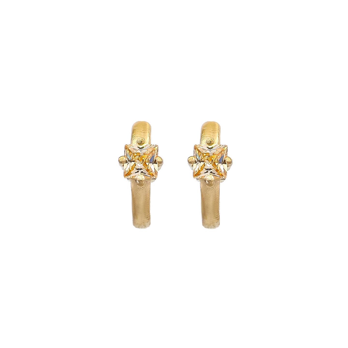 Emma Stud earrings - Champagne